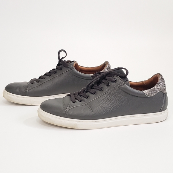 Aizea Jon Grained Leather Python Sneakers 43 - Picture 5 of 8